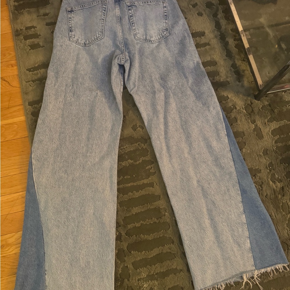 Frame Denim Blue Palazzo Jeans